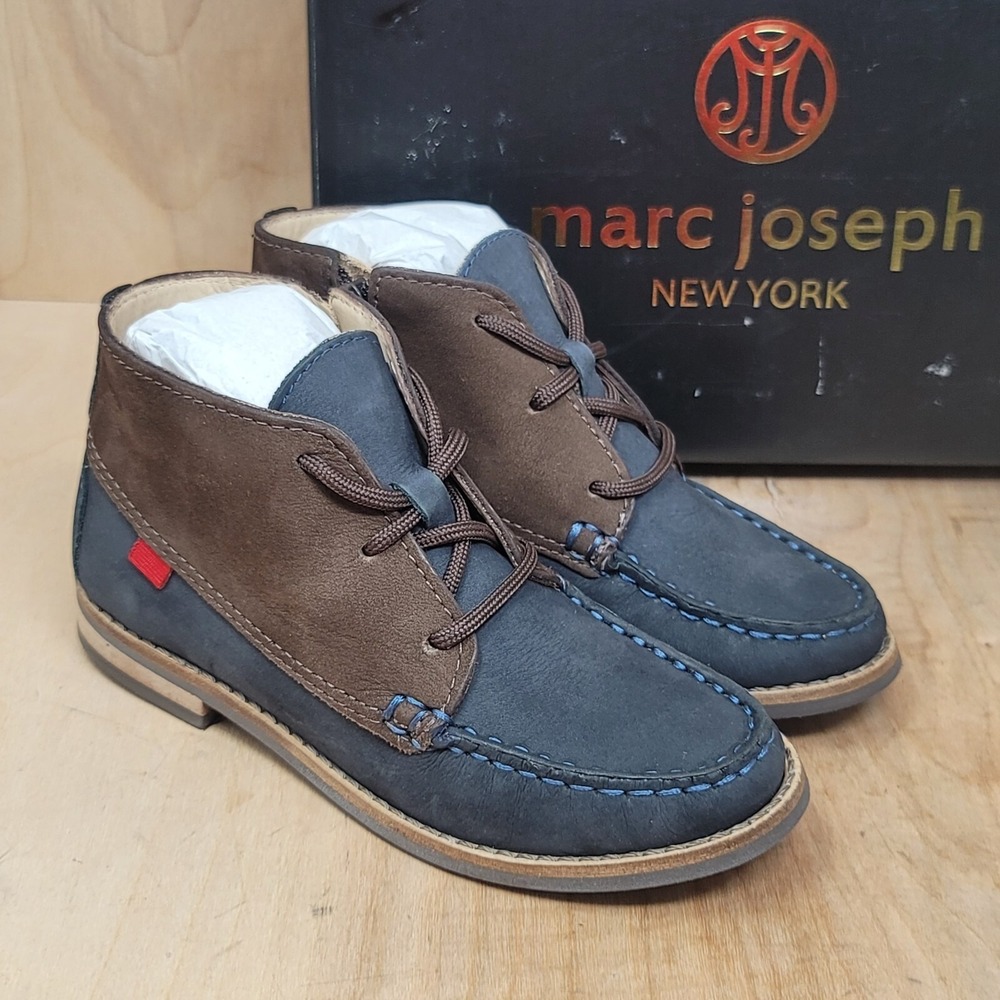 Marc Joseph New York Kids Ankle Boots Size 11 Lincoln Navy Casual Nubuck